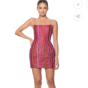 IT GIRL - Pink Boned Eliya Dress